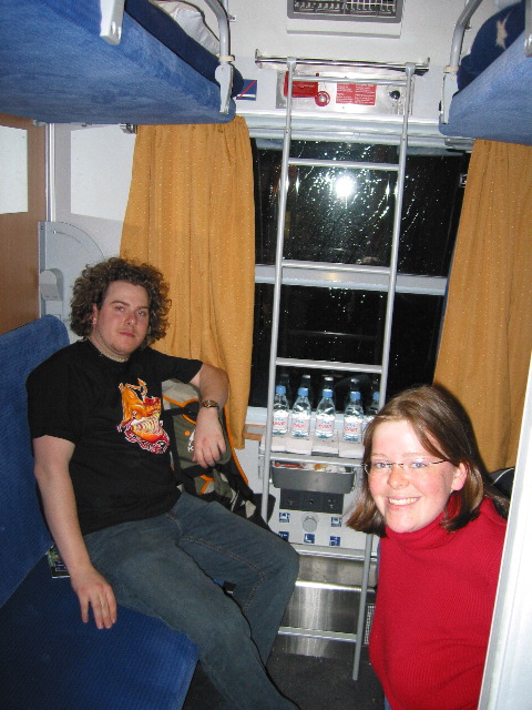 Leaving on the City Night Line train