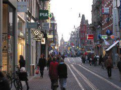 Looking down Leidsestraat