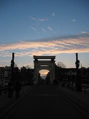 Sunset behind Magerebrug