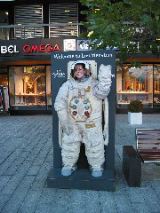 Liz at the Moon Embassy in Liechtenstein