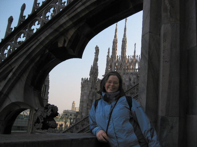 cuttie pie on Duomo Roof