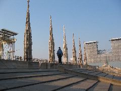 Liz on Duomo Roof II