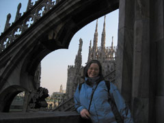 cuttie pie on Duomo Roof