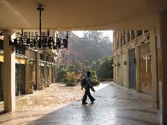 Liz in Courtyard