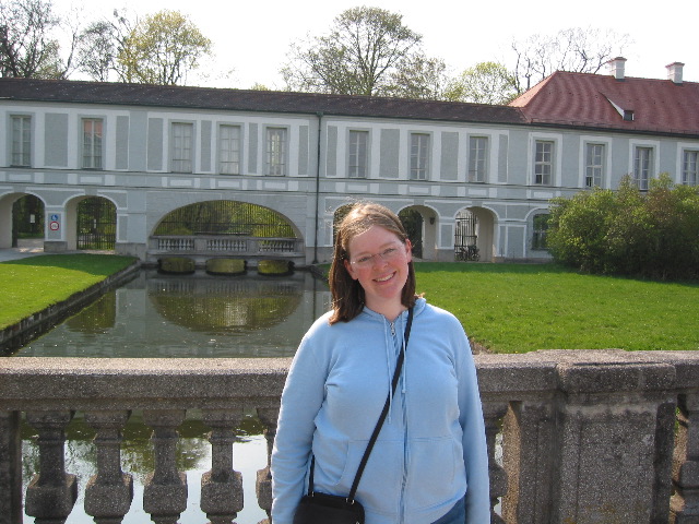 Liz having fun at the palace
