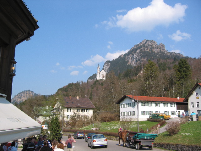 Neuschwanstein Castle from below