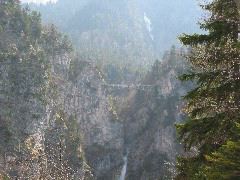 View of waterfall and Marienbr&uuml;cke