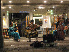 Tuvan throat singers performing in Munich