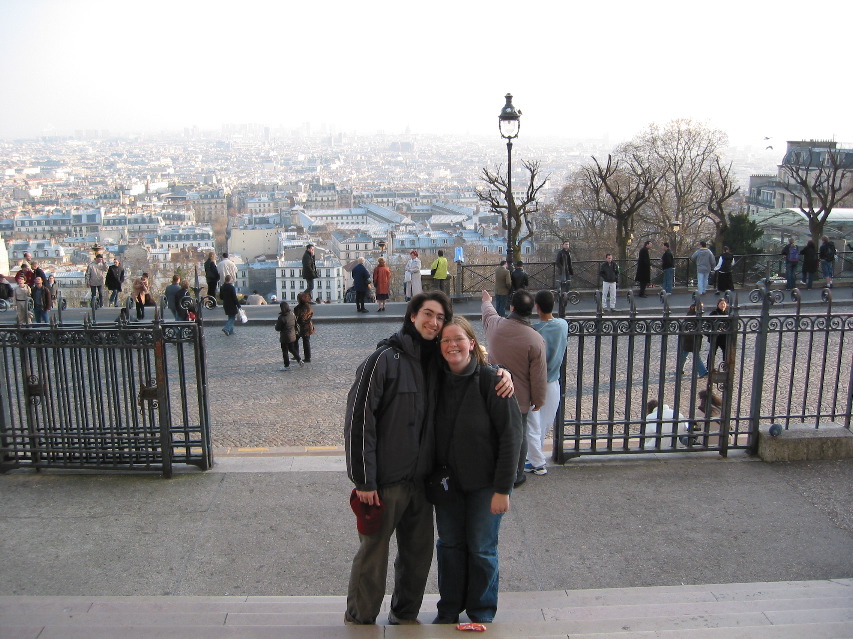 Us with the view from Sacr&eacute;-Coeur