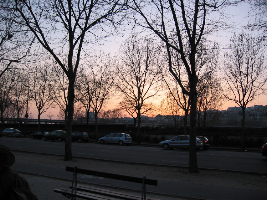 Sunset over the Seine