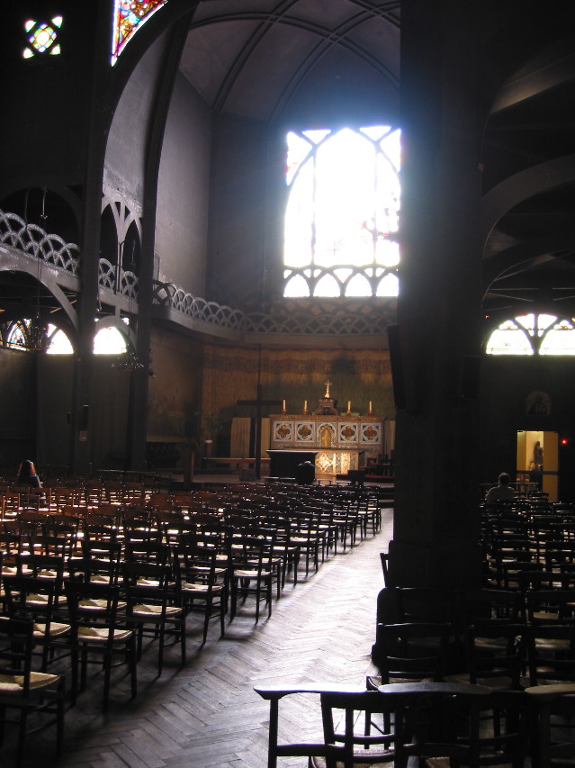 Art nouveau concrete church