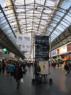 Arrival in Paris Est station