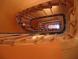 The staircase in our hotel