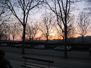 Sunset over the Seine