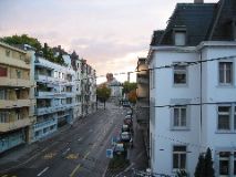 View down Claragraben towards Wettsteinplatz